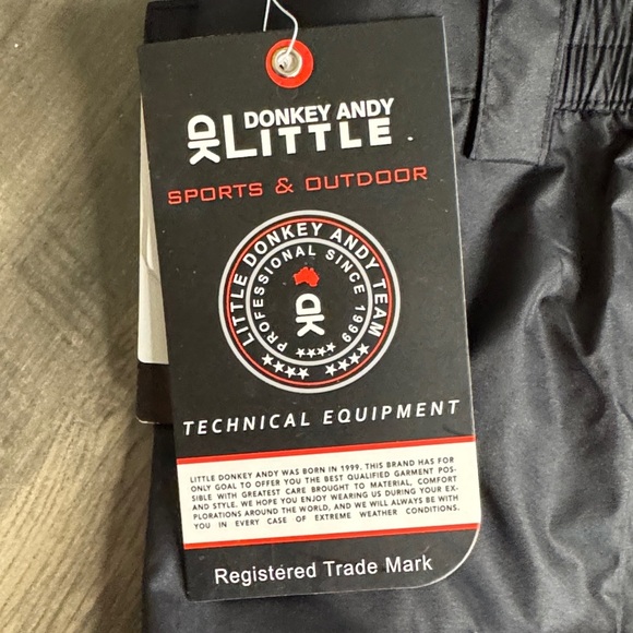 Little Donkey Andy Black Wind and Waterproof Pants - Picture 3 of 12